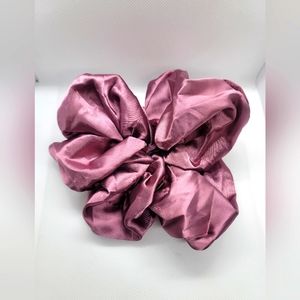 Beautiful large satin purple scrunchies